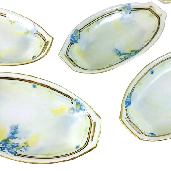 Vtg Nippon Sushi Condiment Platter With 6 Sauce Dishes Hand Painted Je-Oh China - Picture 5 of 11